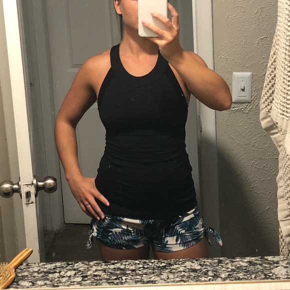 Lululemon high neck top with built-in sports bra - Picture 4 of 5